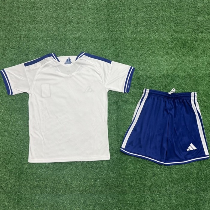 26/27 Greece home kids kit football Jersey