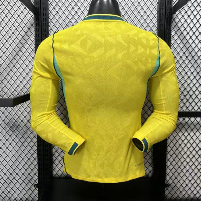 26/27 Brazil home Player Version long sleeves