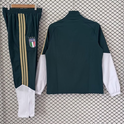 26/27 Italy Adult training suit green trench coat