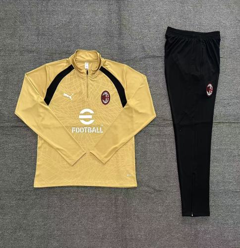 26/27 AC Milan training Adult suit golden