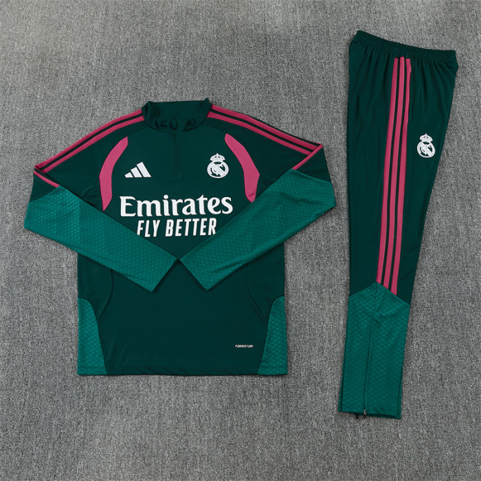 26/27 Real Madrid Adult training suit dark green