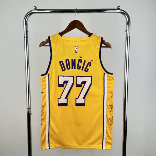 NBA Los Angeles Lakers #77 DONCIC Basketball Jersey
