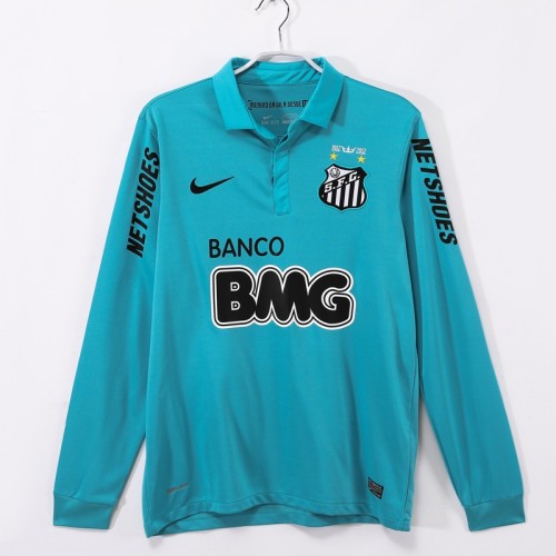 Retro 2013 Santos third football Jersey long sleeves