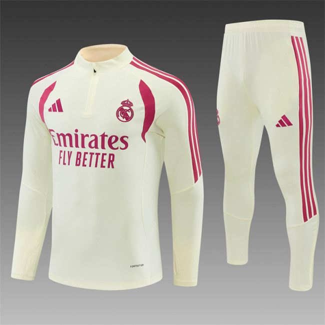 26/27 Real Madrid Adult training suit beige