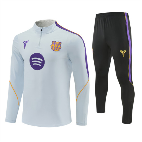 26/27 Barcelona kids training suit light gray