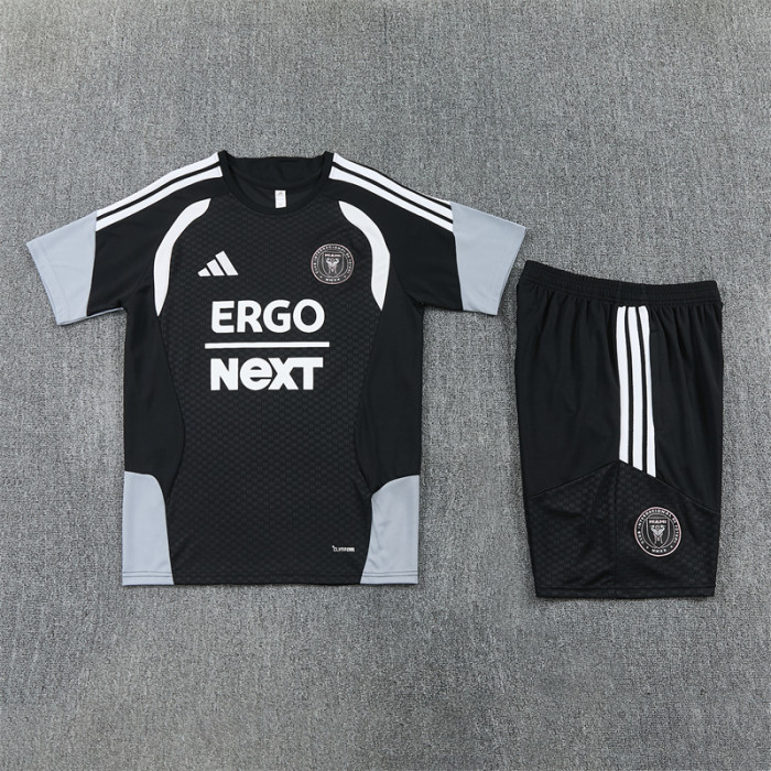 26/27 Inter Miami short -sleeved training suit black
