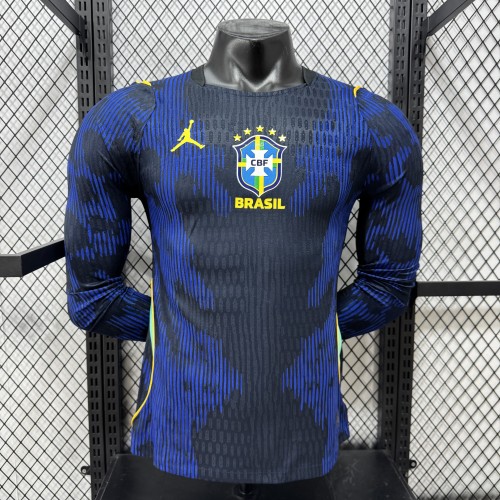 26/27 Brazil Away Player Version long sleeves