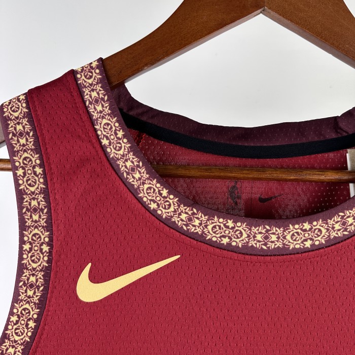 24 NBA  Cleveland Cavaliers City Edition #45 Mitchell Basketball Jersey