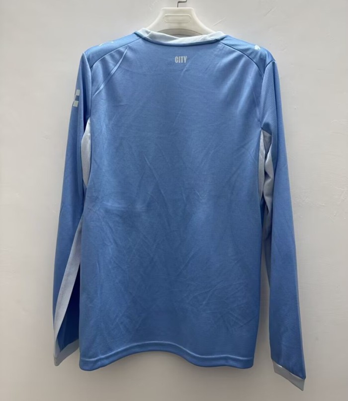 26/27 Manchester City home long sleeves football Jersey