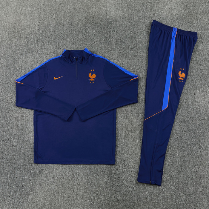 26/27 France kids training suit Royal Blue