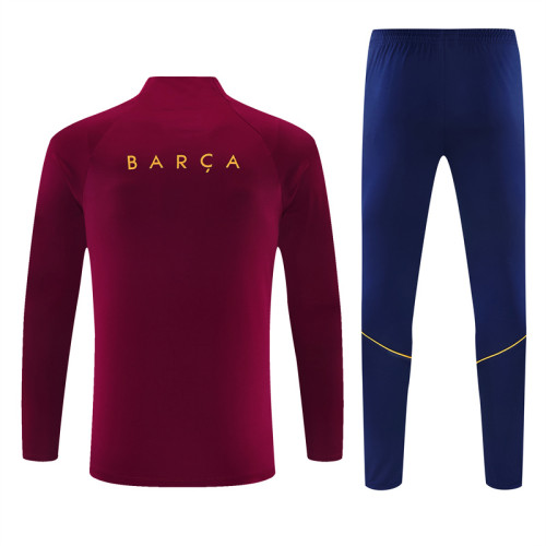 26/27 Barcelona kids training suit light maroon