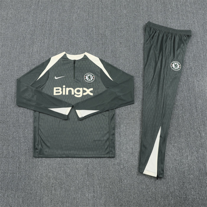 25/26 Chelsea kids training suit Deep Green