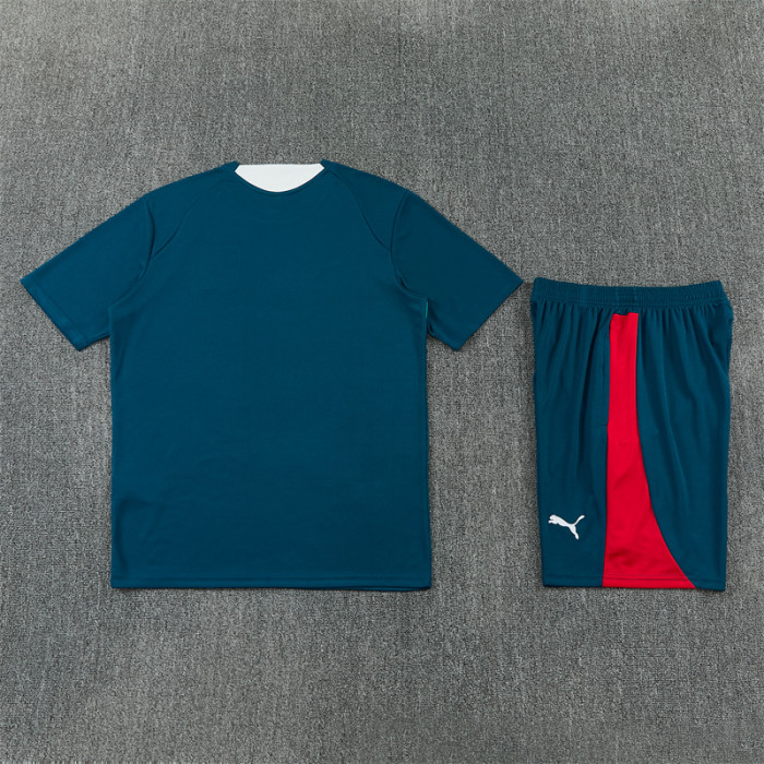 26/27 Portugal kids short -sleeved training suit Royal Blue
