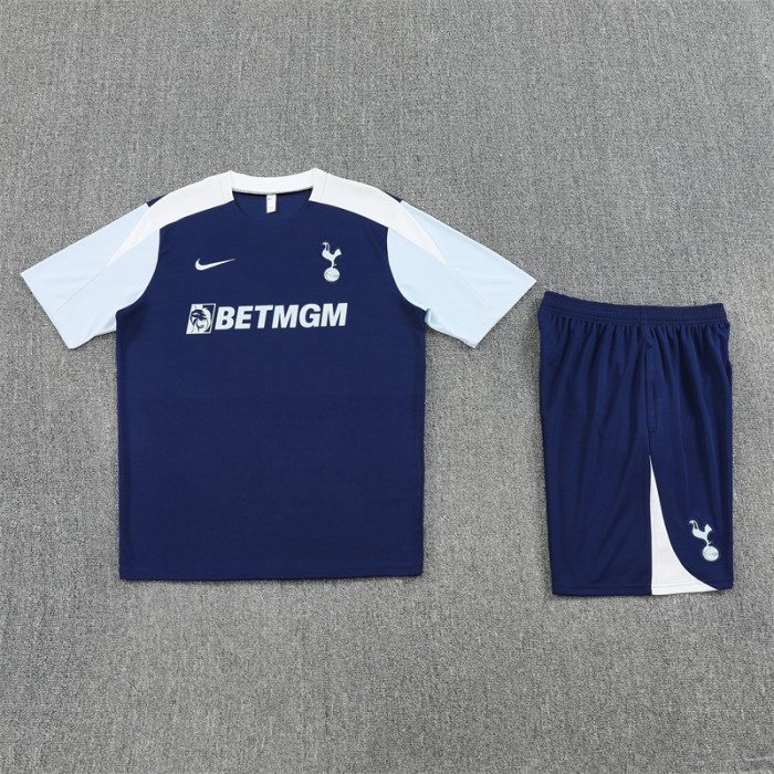 25/26 Tottenham Hotspur kids Short sleeve training suit blue