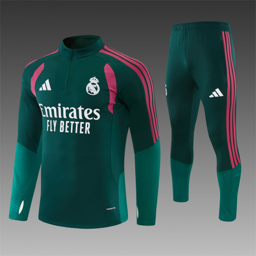 26/27 Real Madrid Adult training suit dark green