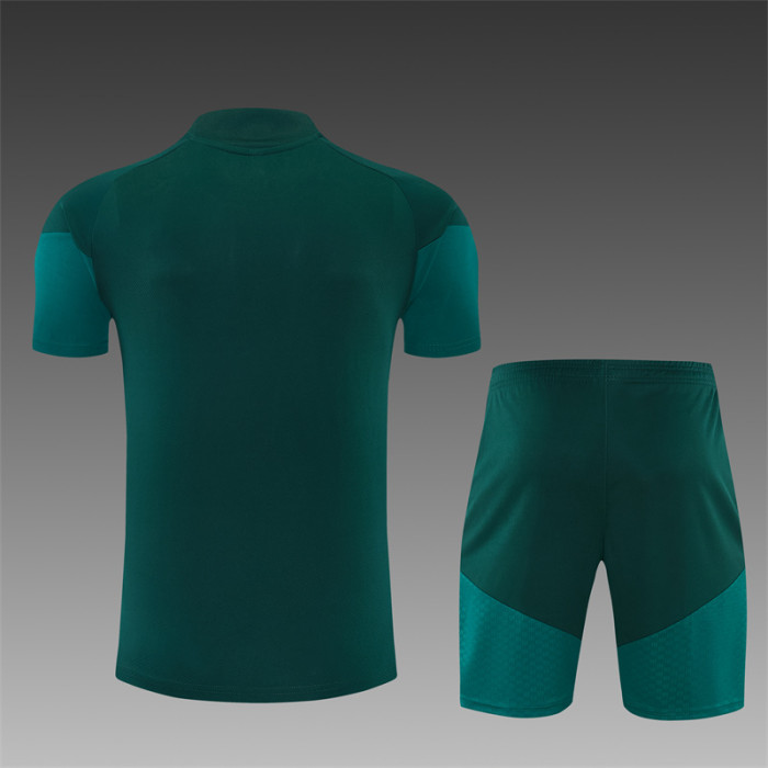 26/27 Real Madrid Short sleeve Adult training suit dark green