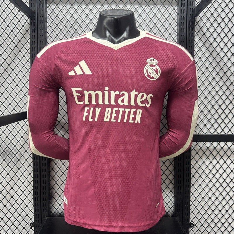 26/27 Real Madrid third Player Version long sleeves