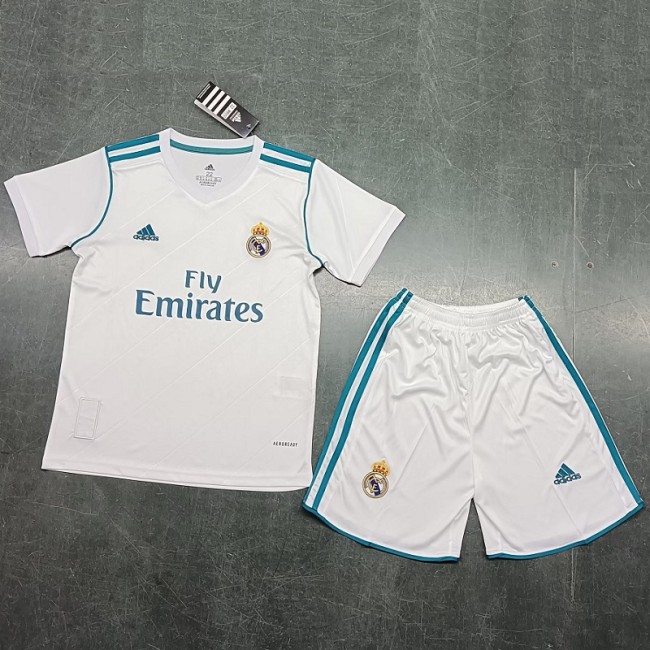 Retro 17/18 Real Madrid home kids kit