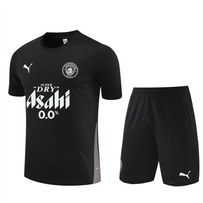 25/26 Manchester City kids Short sleeve training suit black