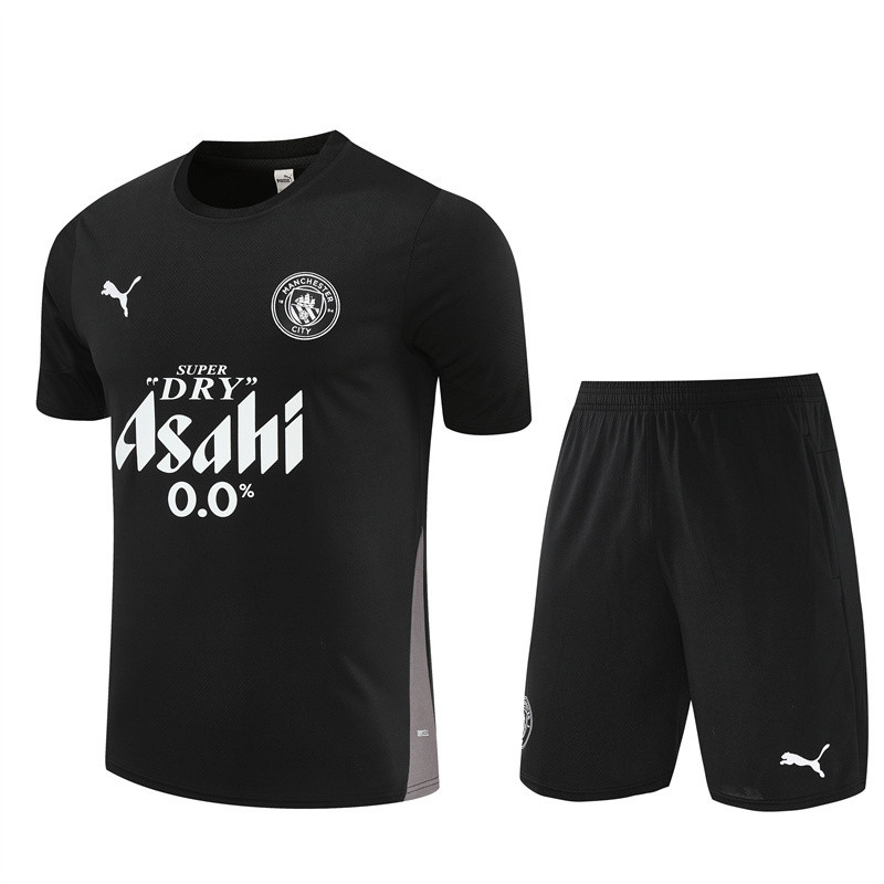 25/26 Manchester City kids Short sleeve training suit black