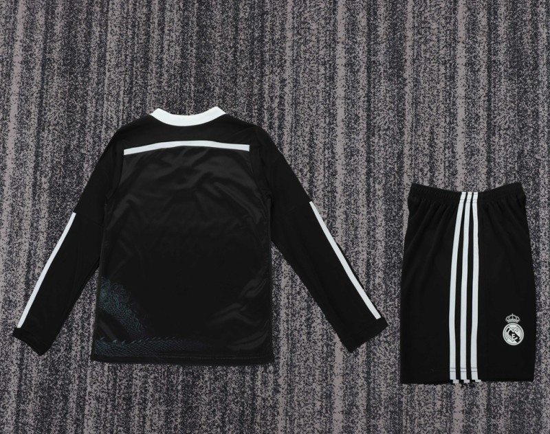 Retro 14/15 Real Madrid Away kids kit long sleeves
