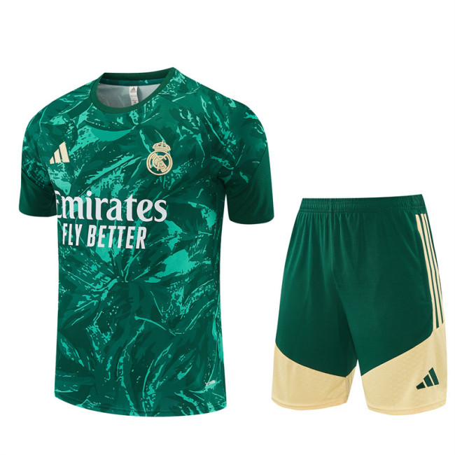 26/27 Real Madrid kids Short sleeve training suit green