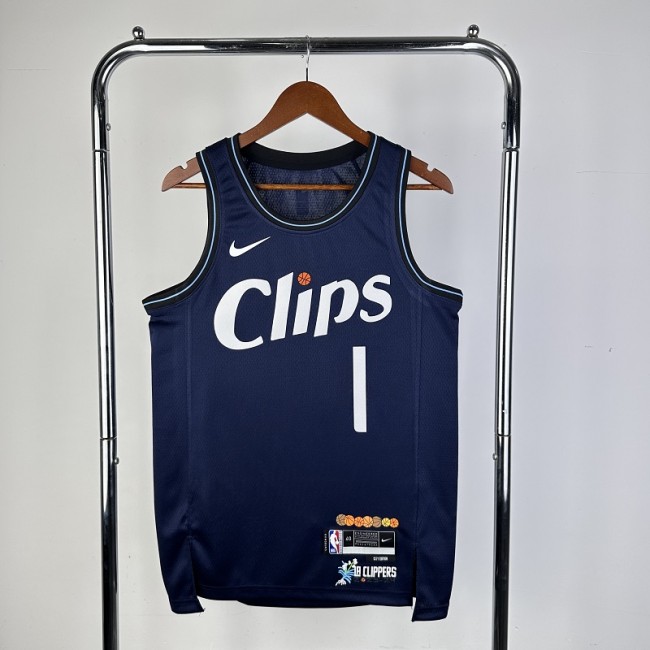 24 LA Clippers James Harden #1 Swingman Jersey