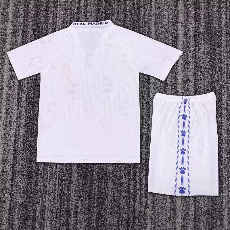 Retro 96/97 Real Madrid home kids kit