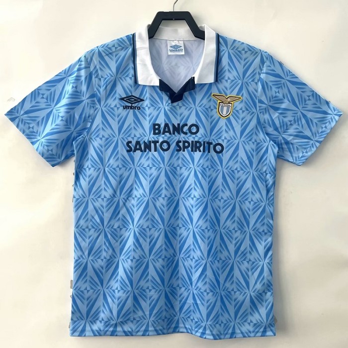 Retro 1991 Lazio home  football Jersey