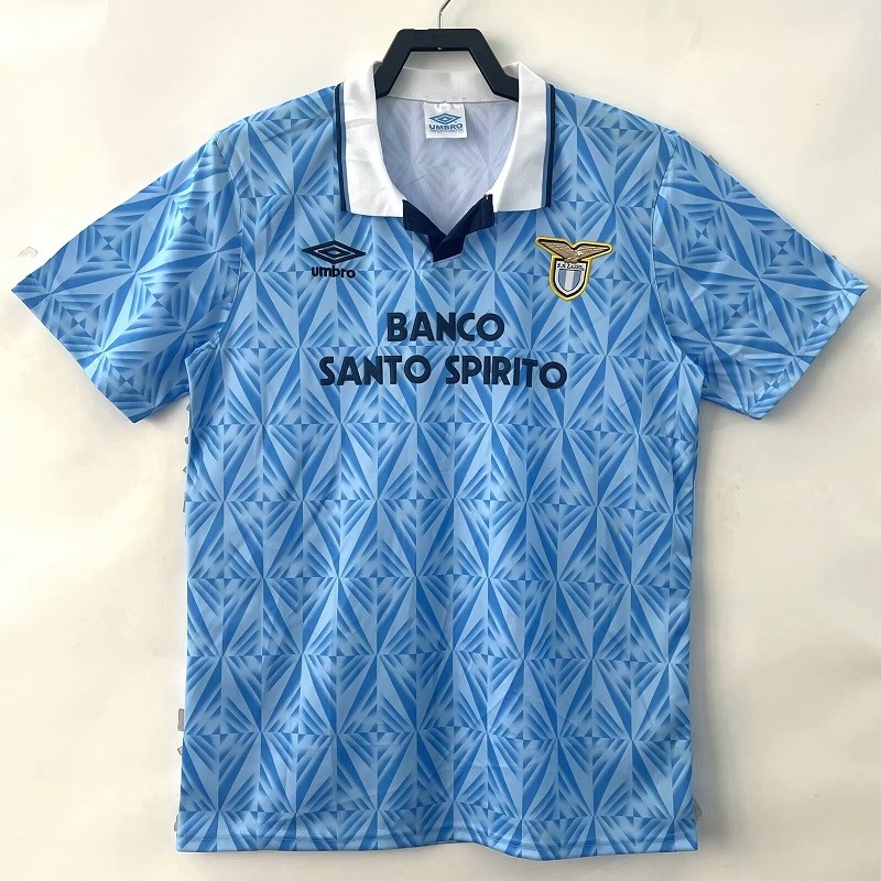 Retro 1991 Lazio home  football Jersey