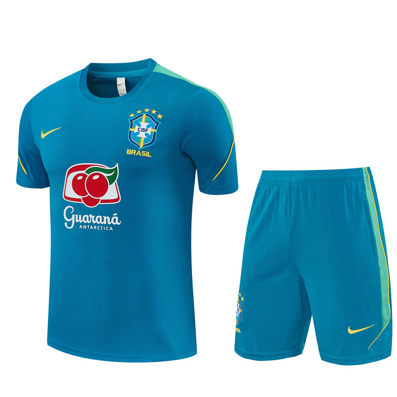 26/27 Brazil Short sleeve kids training suit