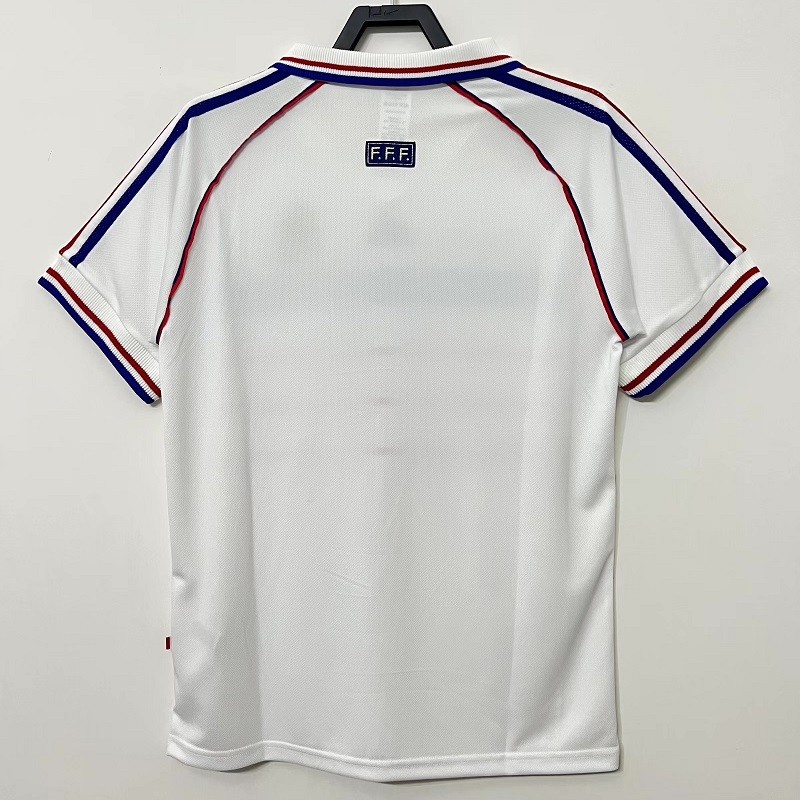 Retro 1998 France Away football jersey