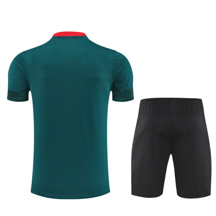 25/26 AC Milan Short sleeve kids training suit green