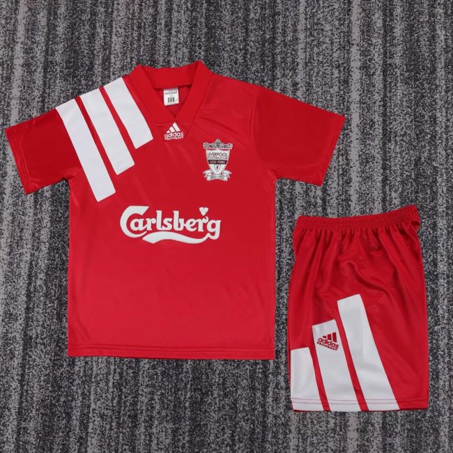 Retro 92/93 liverpool home kids kit