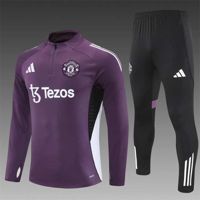 26/27 Manchester United kids training suit purple