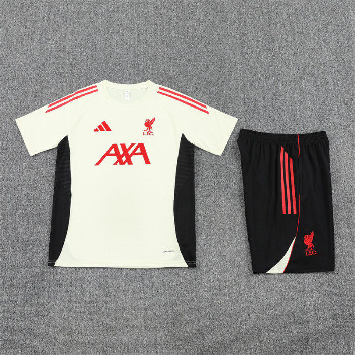 25/26 Liverpool Short sleeve training suit white