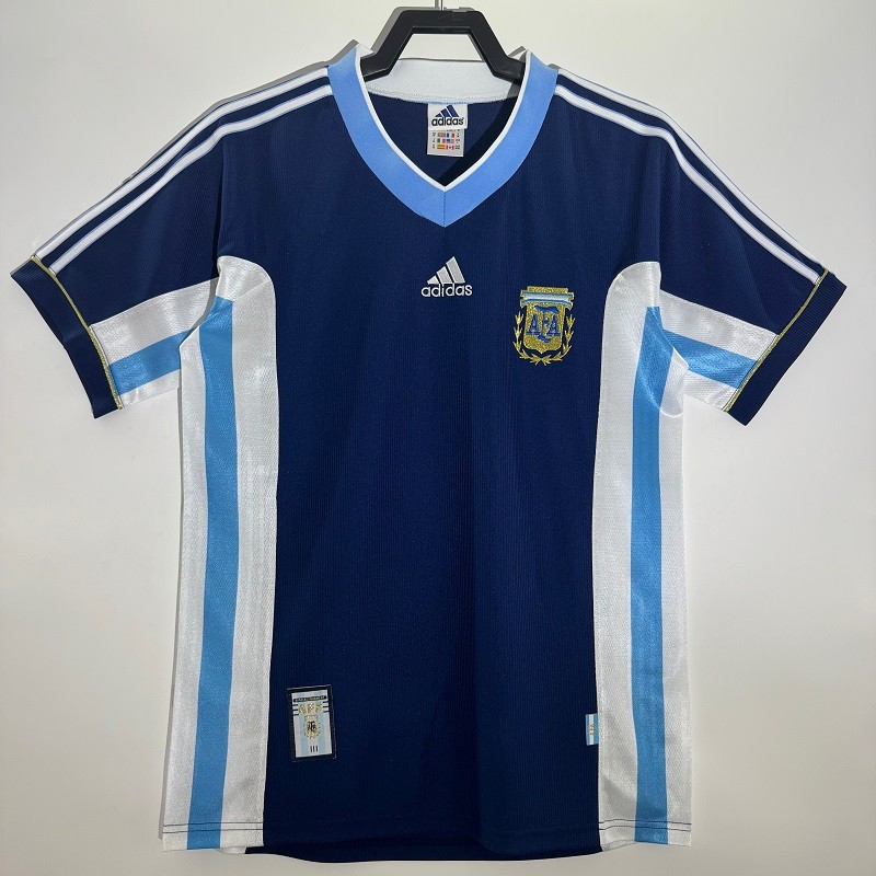 Retro Argentina 1998 away football Jersey