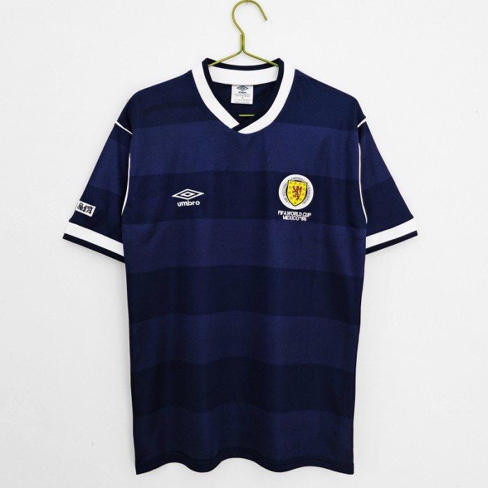 Retro 87/88 Scotland home football jersey