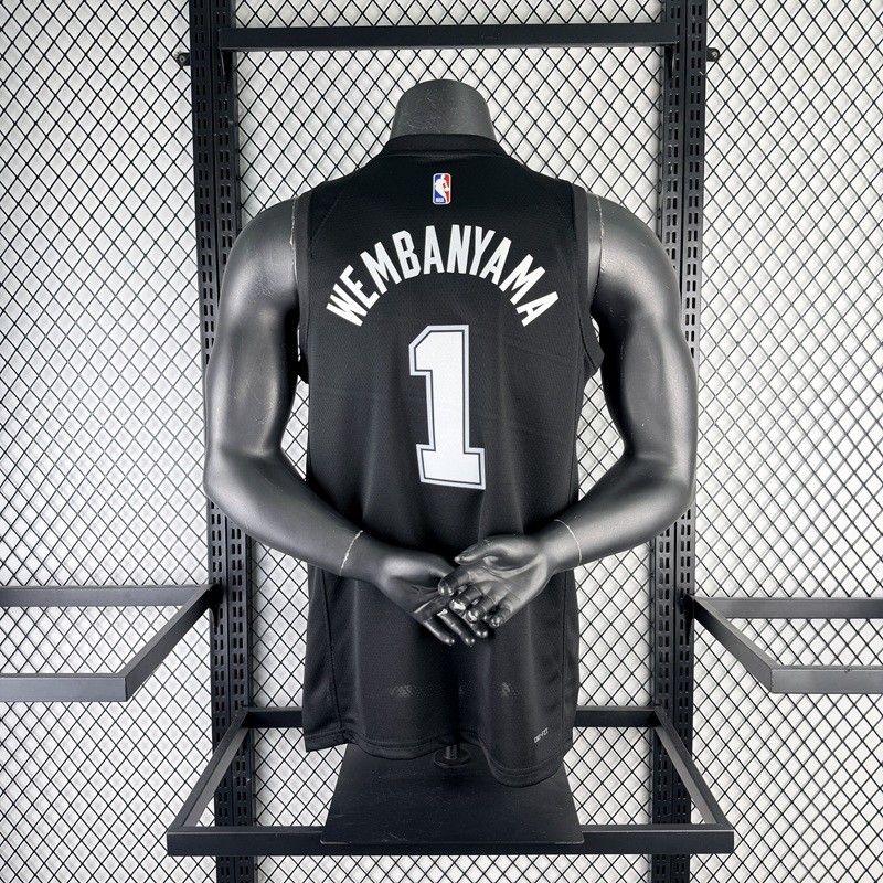 NBA San Antonio Spurs WEMBANYAMA #1 Basketball Jersey