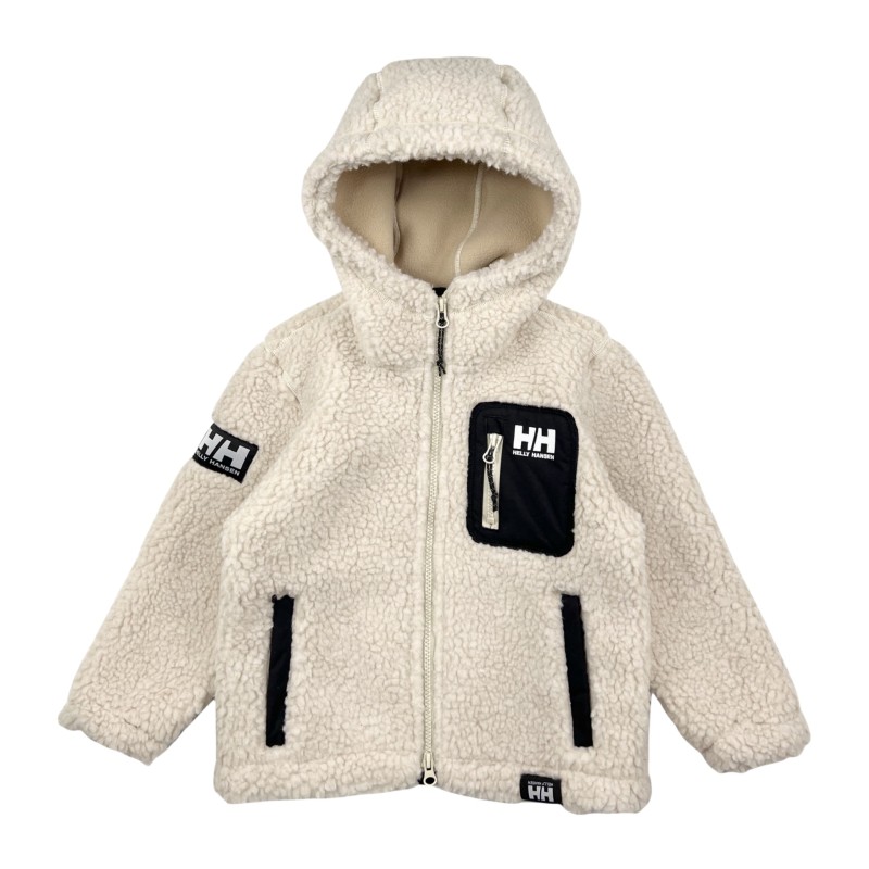 HH kids white lamb wool coat