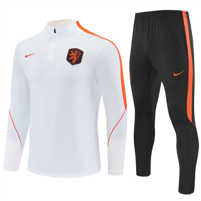 26/27 Netherlands kids training suit white
