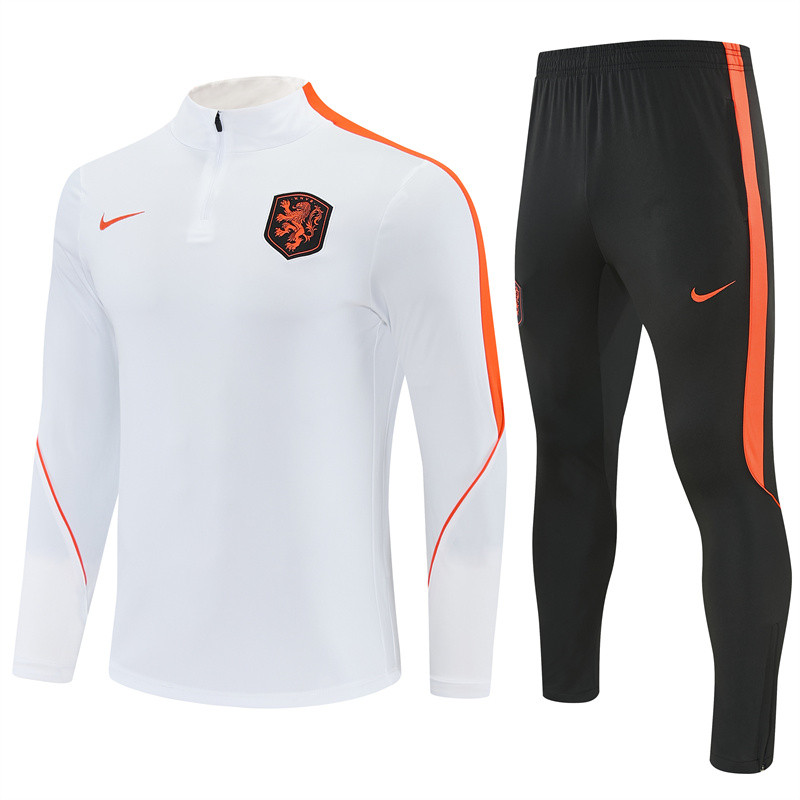26/27 Netherlands kids training suit white
