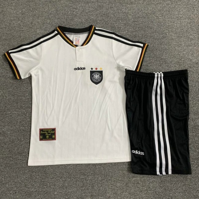 Retro 1996 Germany home kids kit with socks