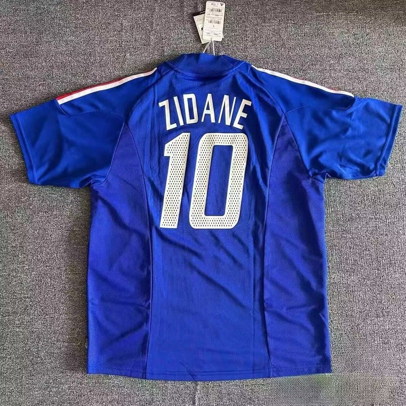 Retro 2002 France home football jersey