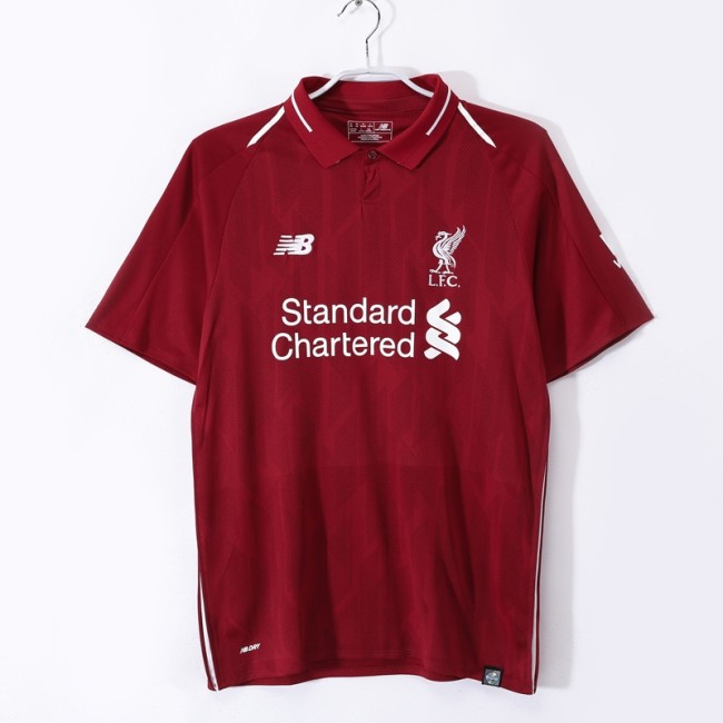 Retro 18/19 Liverpool home football Jersey
