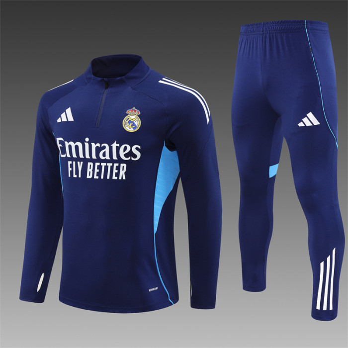 25/26 Real Madrid Adult training suit Royal Blue