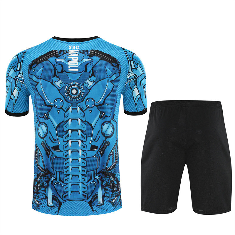 25/26 Napoli kids Short sleeve training suit blue
