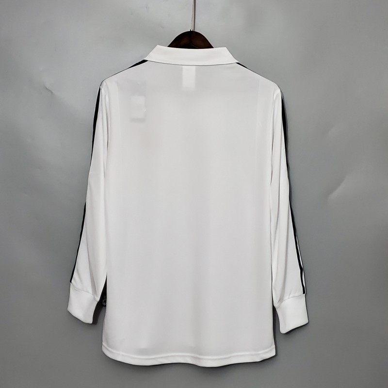 Retro long-sleeved 2002 Real Madrid home