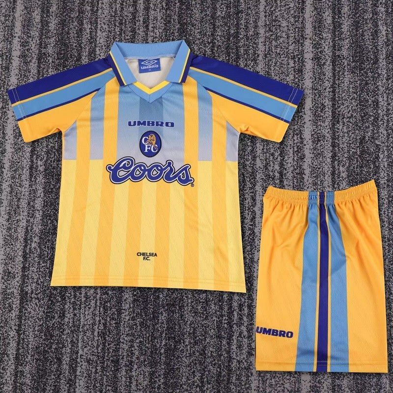 Retro 95/97 Chelsea home kids kit