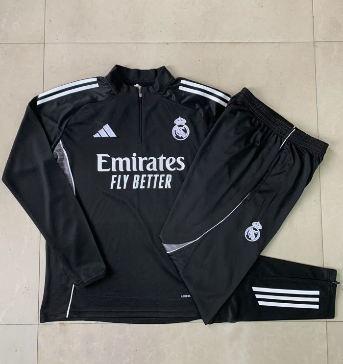 25/26 Real Madrid Adult training suit black